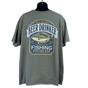 Buck Wear Graphic Fishing Teeshirt Mens Size XL